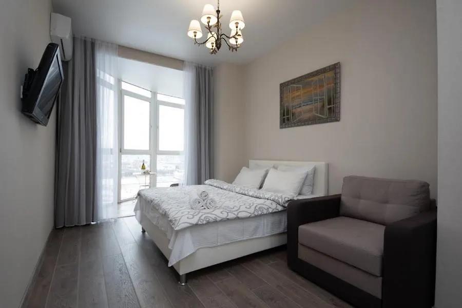 Stylish Panoramic Apartments Dnipro Sail Riverside Kiev