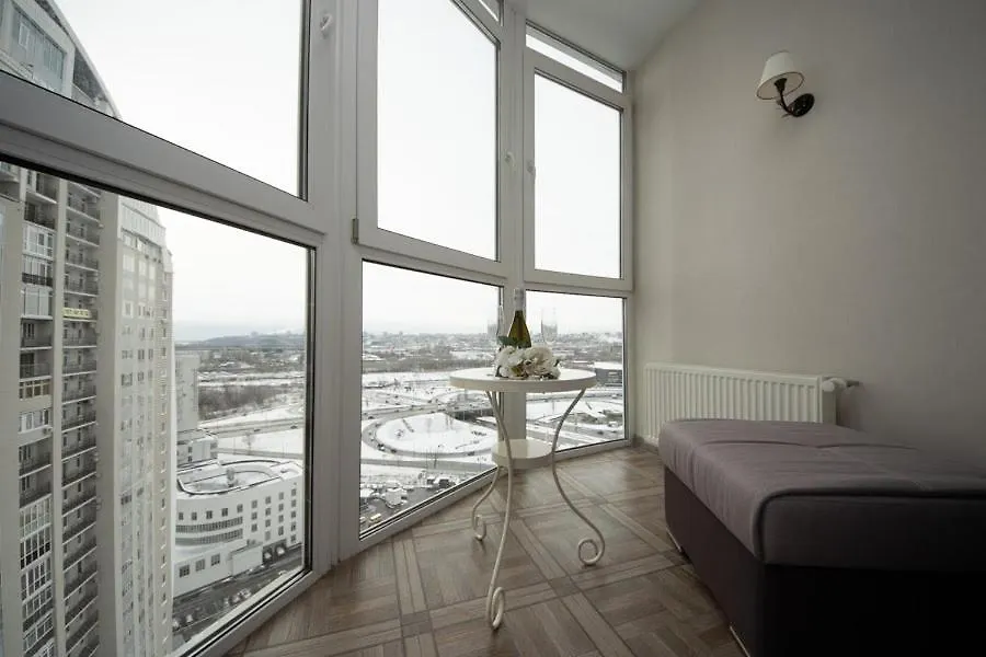 Stylish Panoramic Apartments Dnipro Sail Riverside Kiev
