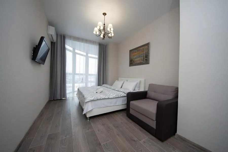 Stylish Panoramic Apartments Dnipro Sail Riverside Kiev